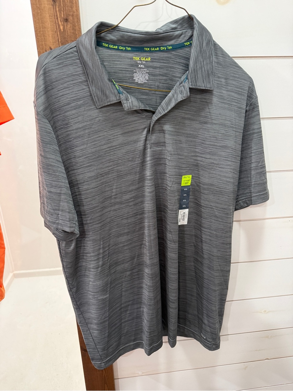 tek gear Gray Heather Performance Polo